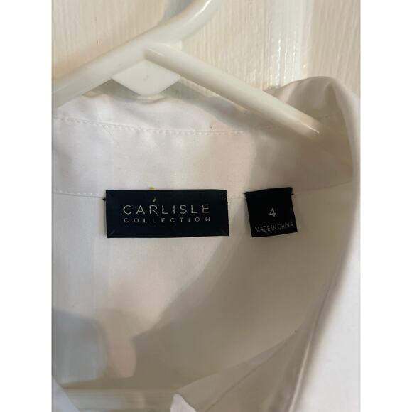 Carlisle Collection‎ White  Blouse Size  4 NWT - Picture 2 of 5